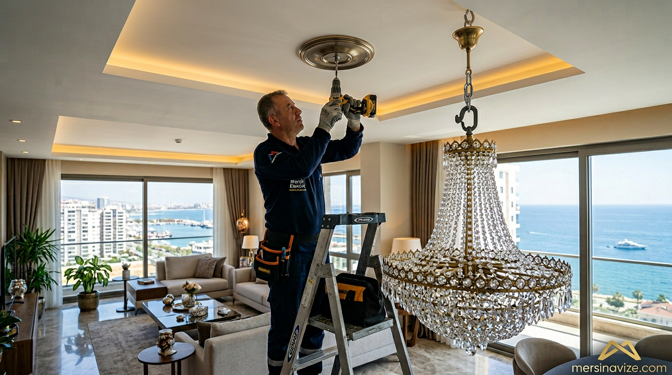 Asma Tavana Ağır Avize Nasıl Takılır? (Düşme Riski Var mı?) - Mersin Avize Blog