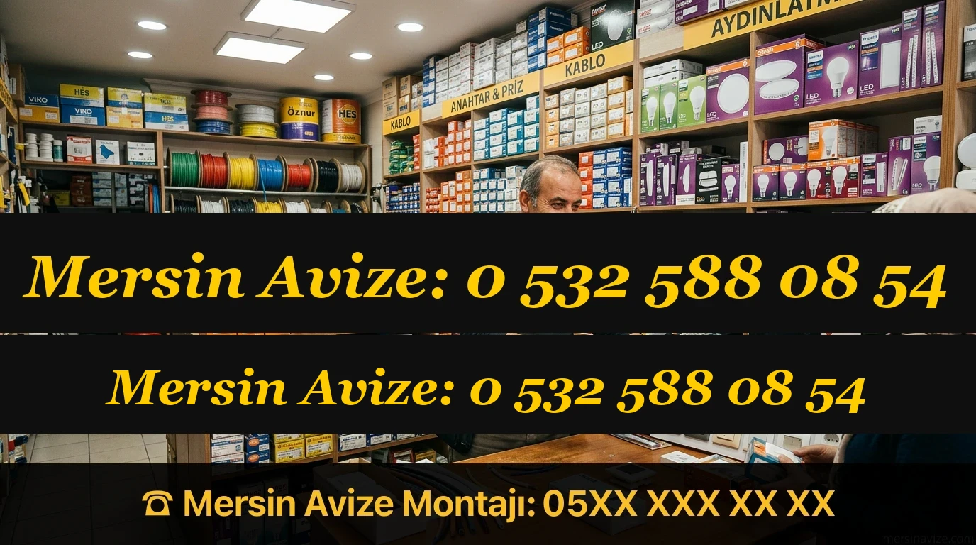 Mersin Elektrik Malzeme Satışı | Avize, Kablo - Mersin Avize Blog