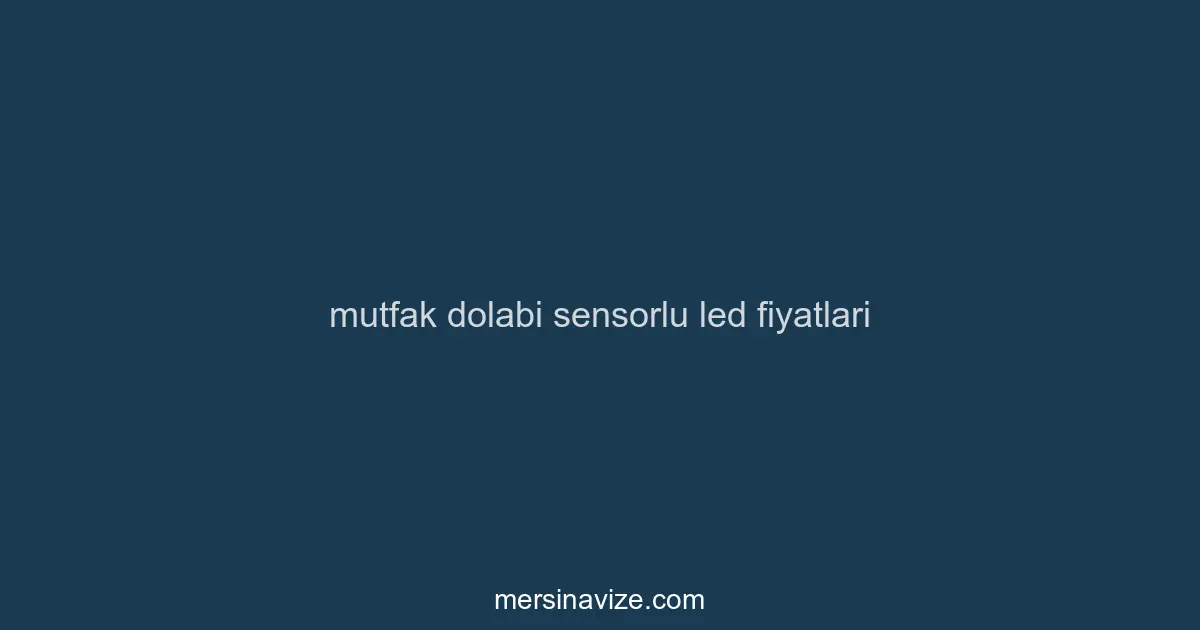 Mutfak Dolabı Altı LED Döşeme Mersin (0 551) 711 93 55 | Tezgah Aydınlatma - Mersin Avize Blog