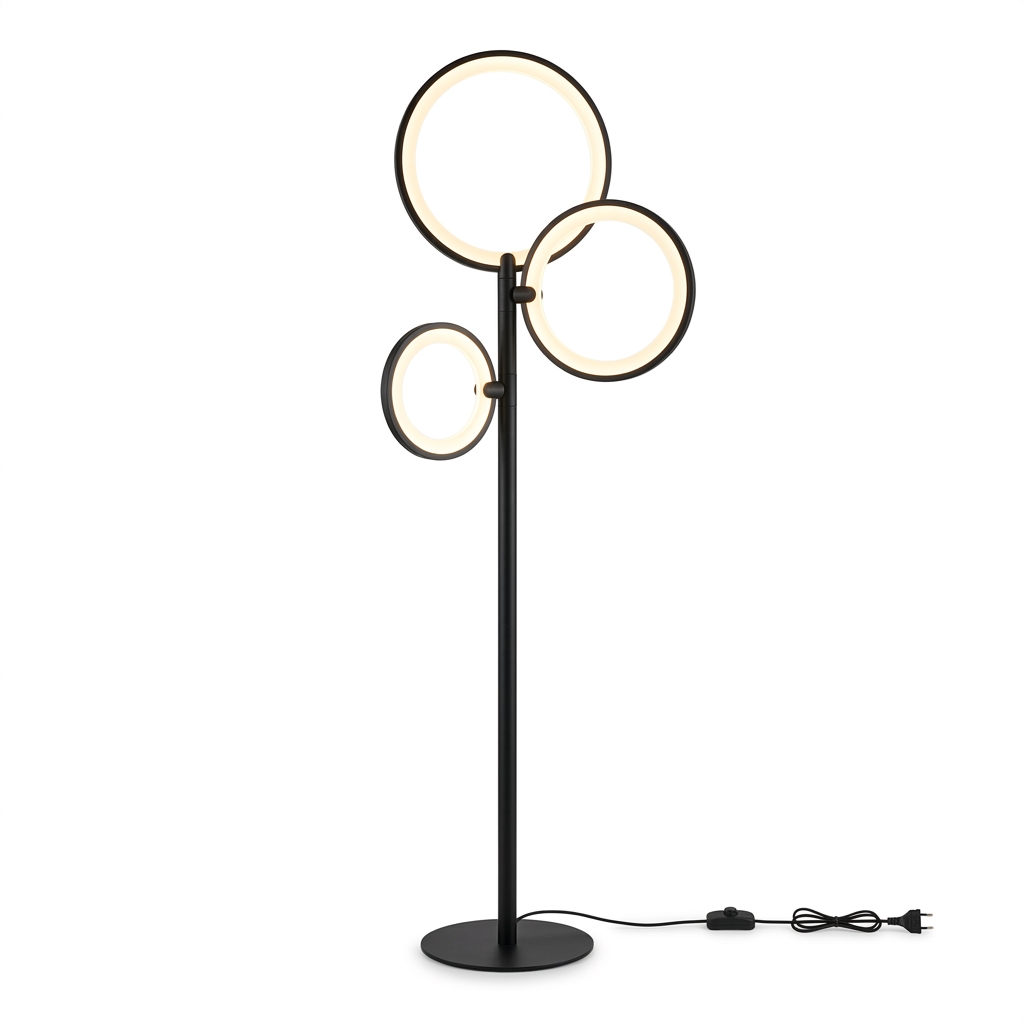 Minimalist Dikey Lineer RGBW Köşe LED Lambader
